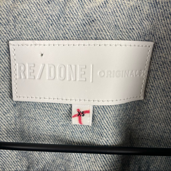RE/DONE Light Destruction Denim Jacket Size XS - Picture 9 of 9
